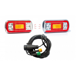 Zestaw lamp LED do BAGAŻNIKA NA ROWERY KABEL 2M